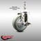 Service Caster 4 Inch 316SS Gray Polyurethane Swivel 12mm Threaded Stem Caster with Brake SCC-SS316TS20S414-PPUB-TLB-M1215 - alternate 4